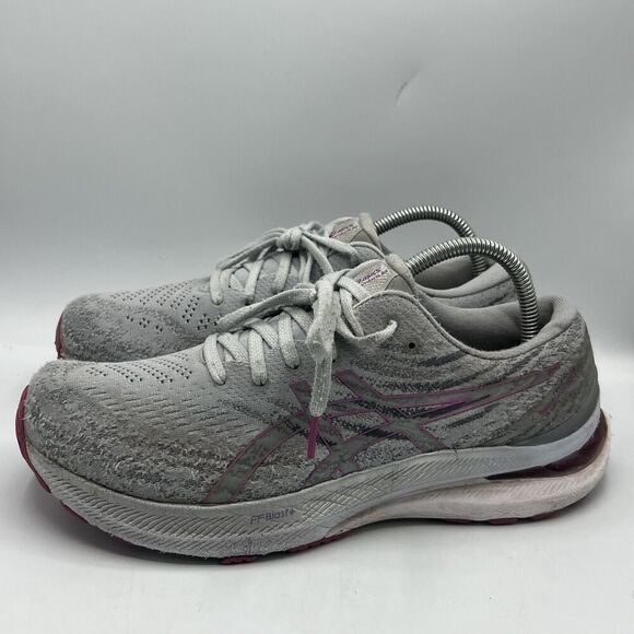 Asics Womens Gel Kayano 29 1012B272 Gray Purple Running Shoes Sneakers Size 11 - Picture 4 of 11